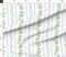 Regency Floral Folk Art Light Blue Leaves Flower Vine Traditional Watercolor Custom Printed Fabric by Spoonflower Various Fabrics by the Yard or Fat Quarter